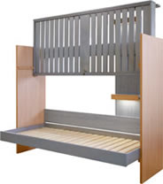 Etagenklappbett Rostock 206 x 94 x 160 - 195 ( B x T x H )